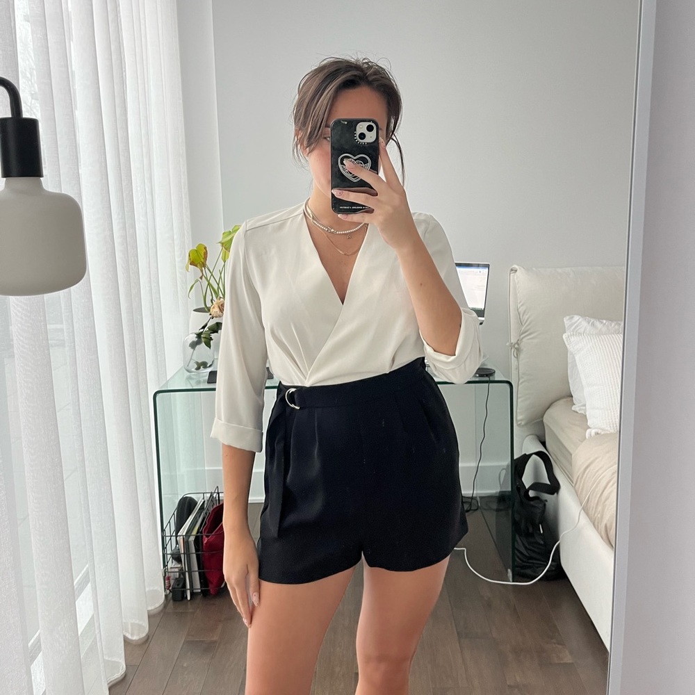 Black and White Romper
